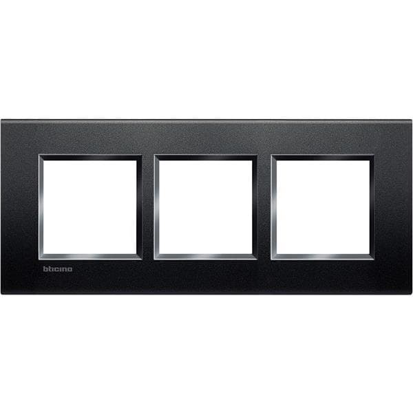 LivingLight - plaque rectangulaire 3 x 2 modules 57mm Anthracite
