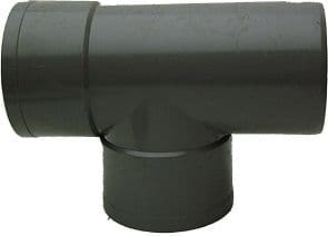 T PVC GRIS FONCE EEP ROND 87° 100MM