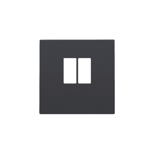 Set de finition pour prise simple pour haut-parleur, couleur anthracite coated