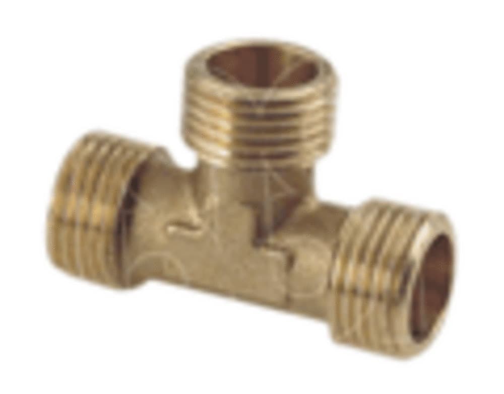Té laiton alimentation tube cuivre 3/4"MMM