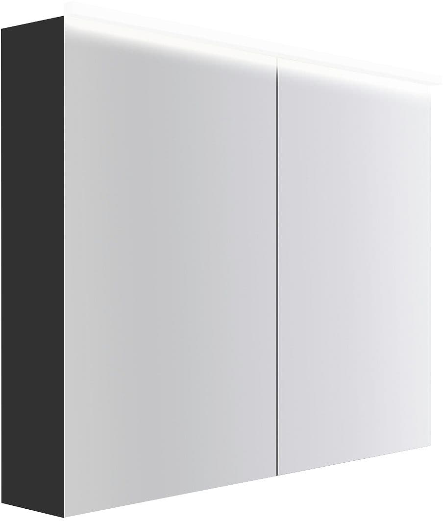 ARMOIRE TOILETTE COFFEE 2 PORTES 1000MM 4250K GRAPHITE DOUX MAT