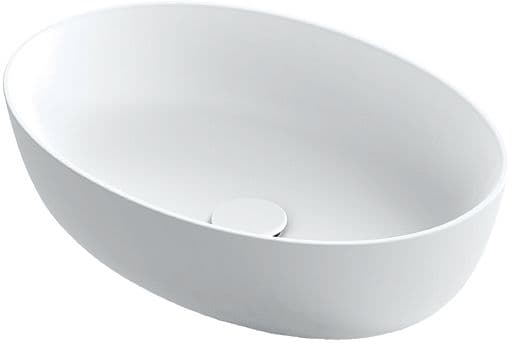 VASQUE A POSER NEO E 54X38 SANS PLAGE ROBINET/TROP-PLEIN XONYX BLANC SATIN