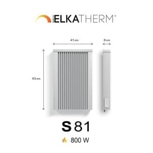 S81 0.8 kW Ral 9010 + récepteur HF 714  630 x 410 x 80mm IP24 19kg