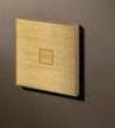 Squares 1T 24V - 250V bouton - poussoir Laiton brossé