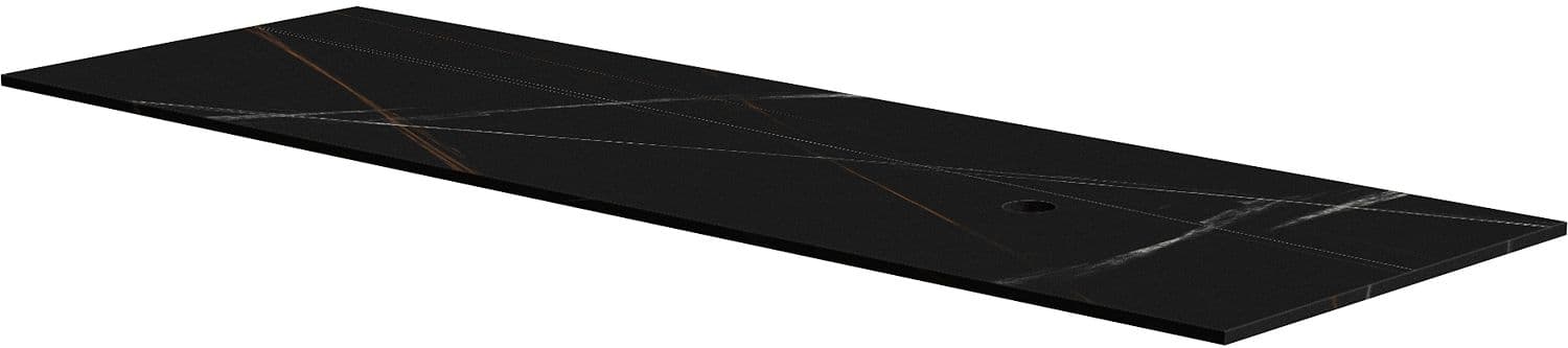 TABLET MARBRE CERAMIQUE L160 H1,2 1VIDAGE DROITE BAMBOO BLACK