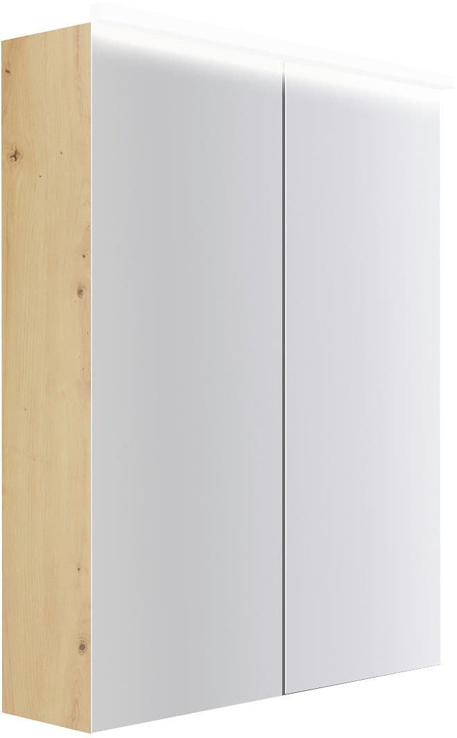 ARMOIRE TOILETTE COFFEE 2 PORTES 600MM 4250K CHENE DECOR URBAN