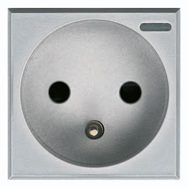 Axolute prise 2 pôles + T 16A 250V bornes automatiques 2 modules Tech