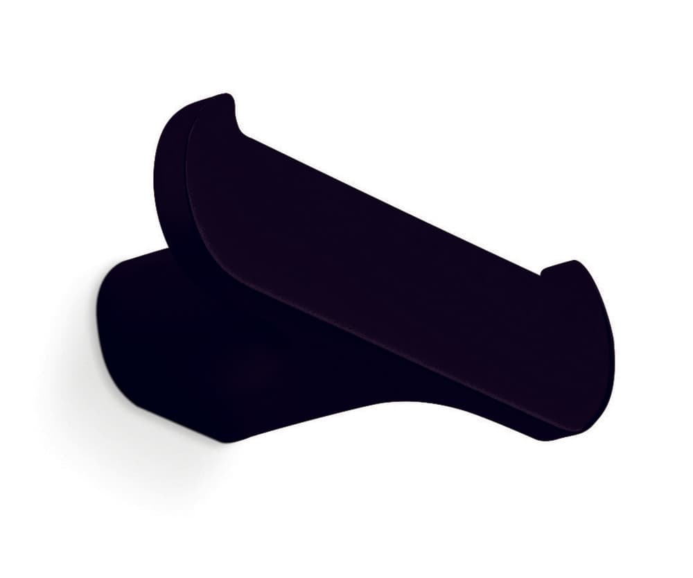 Van Marcke Collection Scura patère double mur 90x30x40mm laiton noir soft touch