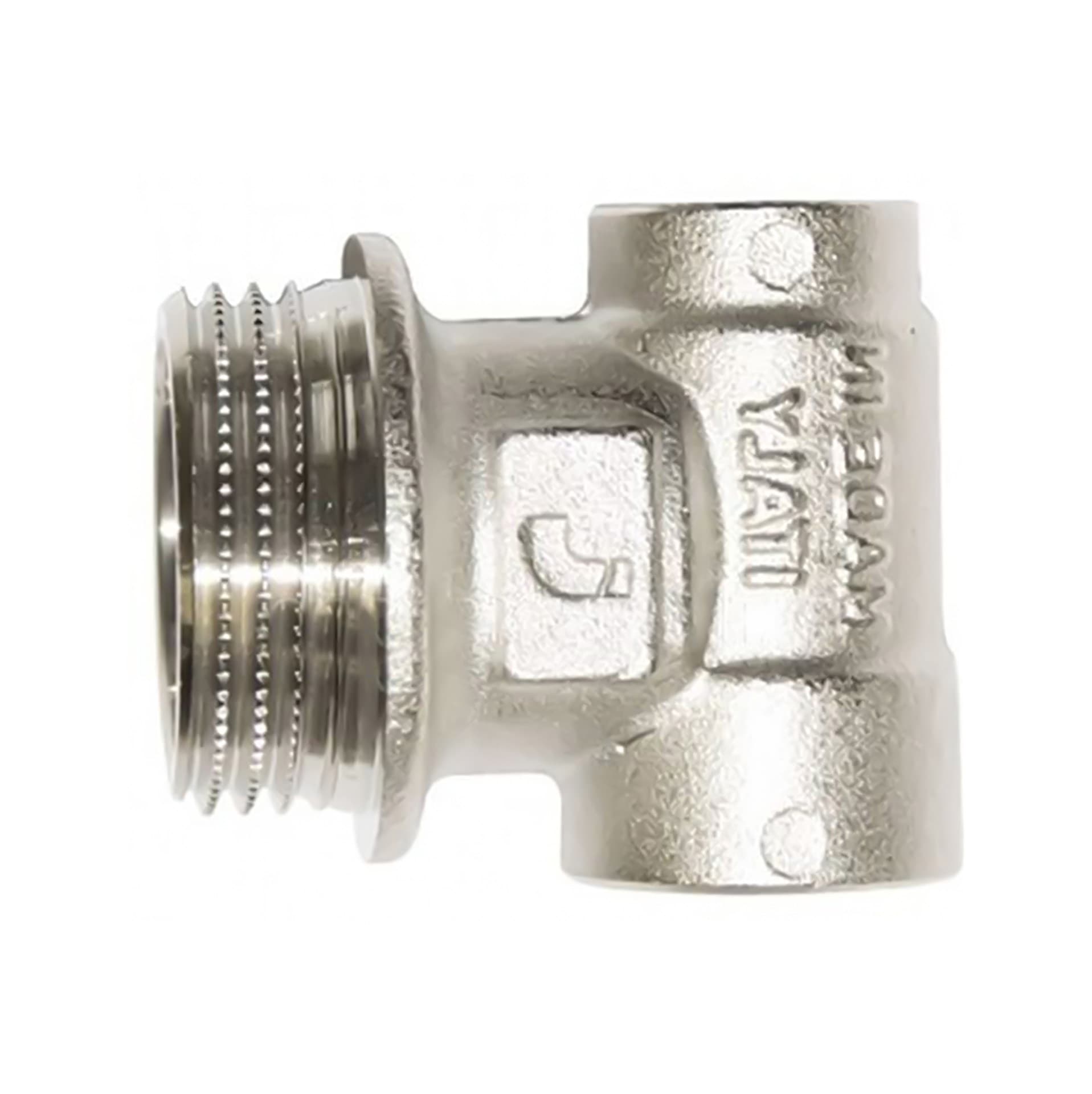 "RACCORD TERMINAL CHROME POUR COLLECTEUR 1""M X3/8FX 1/2F"