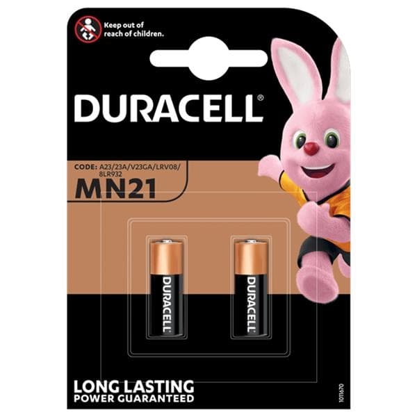 Pile électronique 12V V23GA alcaline MN21 50mAh hauteur 28.5mm diamètre 10.3mm A23