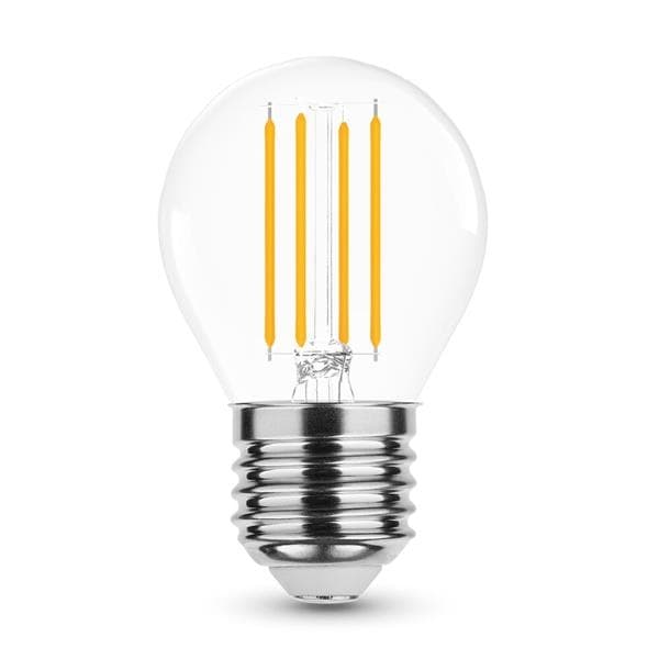 Lampe filament Led boule - 4W - E27 - 2700K - 360° - 430lm