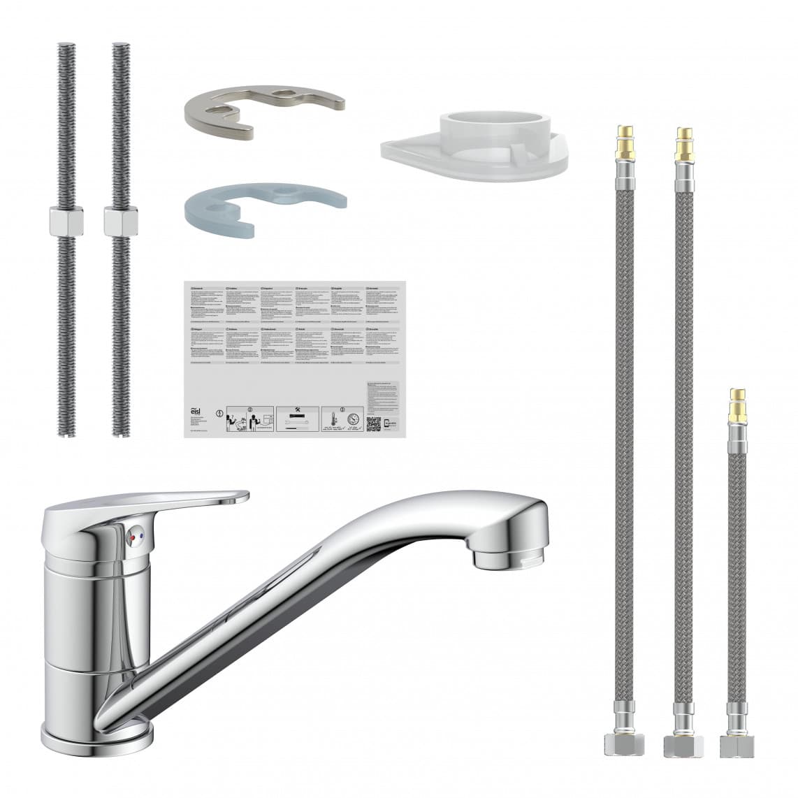 NI182SCR-LP SPEED Sink mixer low pressure, chrome