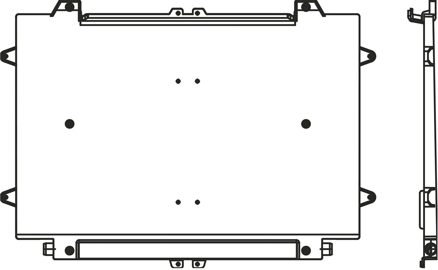 BAQUE DE CONDENSATION POUR VENTILO CONVECTEUR AQUAREA FAL40 PANASONIC POUR MONTAGE HORIZONTAL