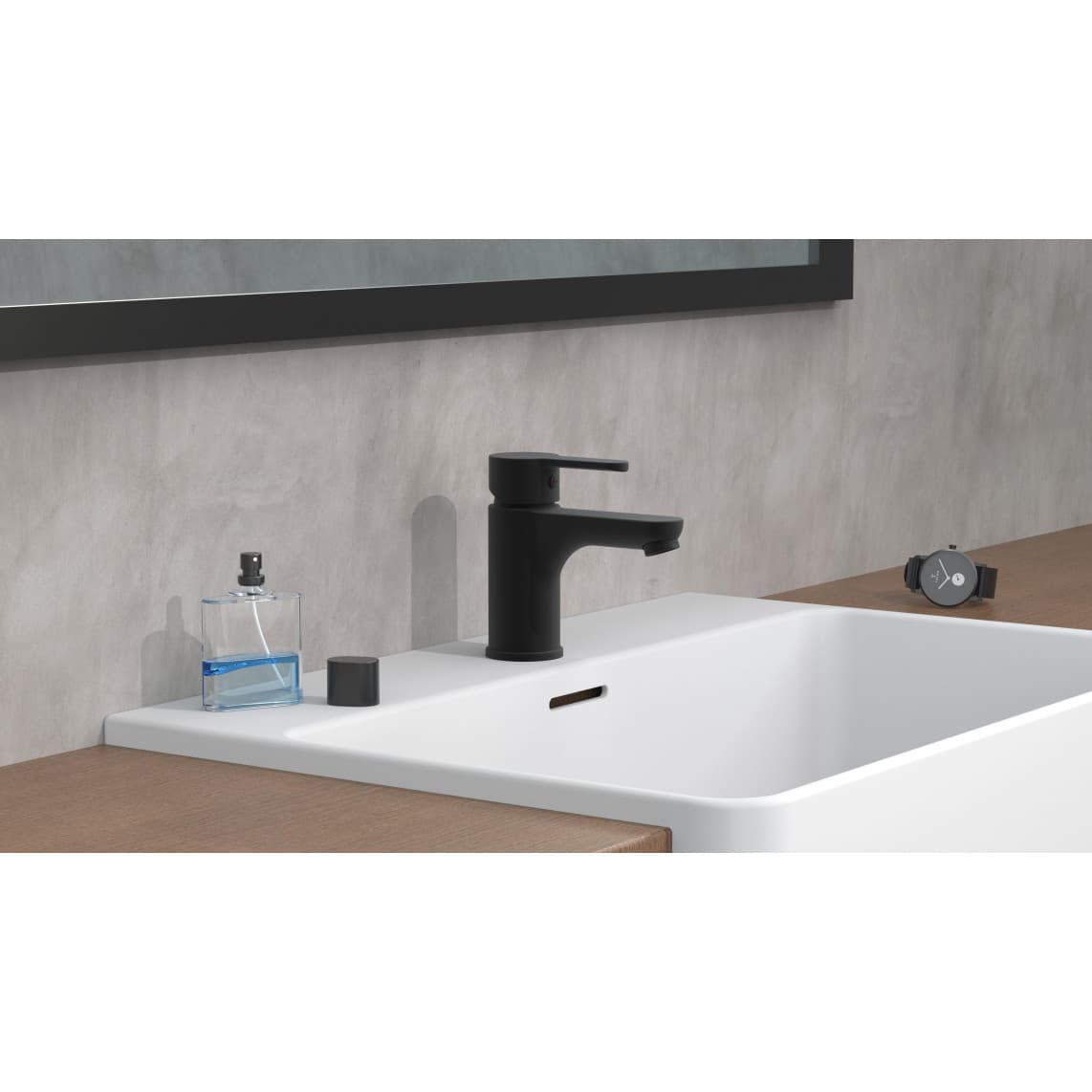 44106 DENVER Mitigeur lavabo, noir mat
