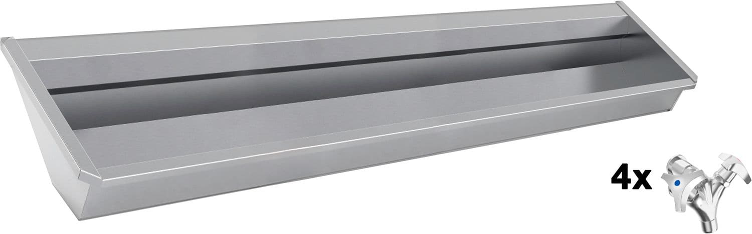 AUGE MURAL SANILAV INTERSAN 240CM INOX 4 MELANGEURS
