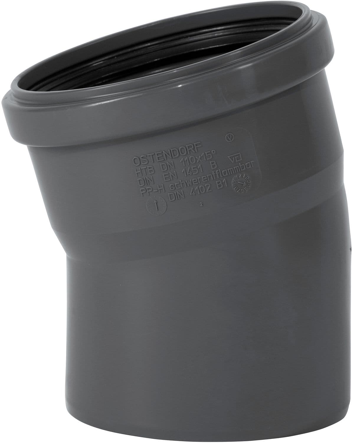 COUDE 15° MF 110MM PP HT-SAFE OSTENDORF