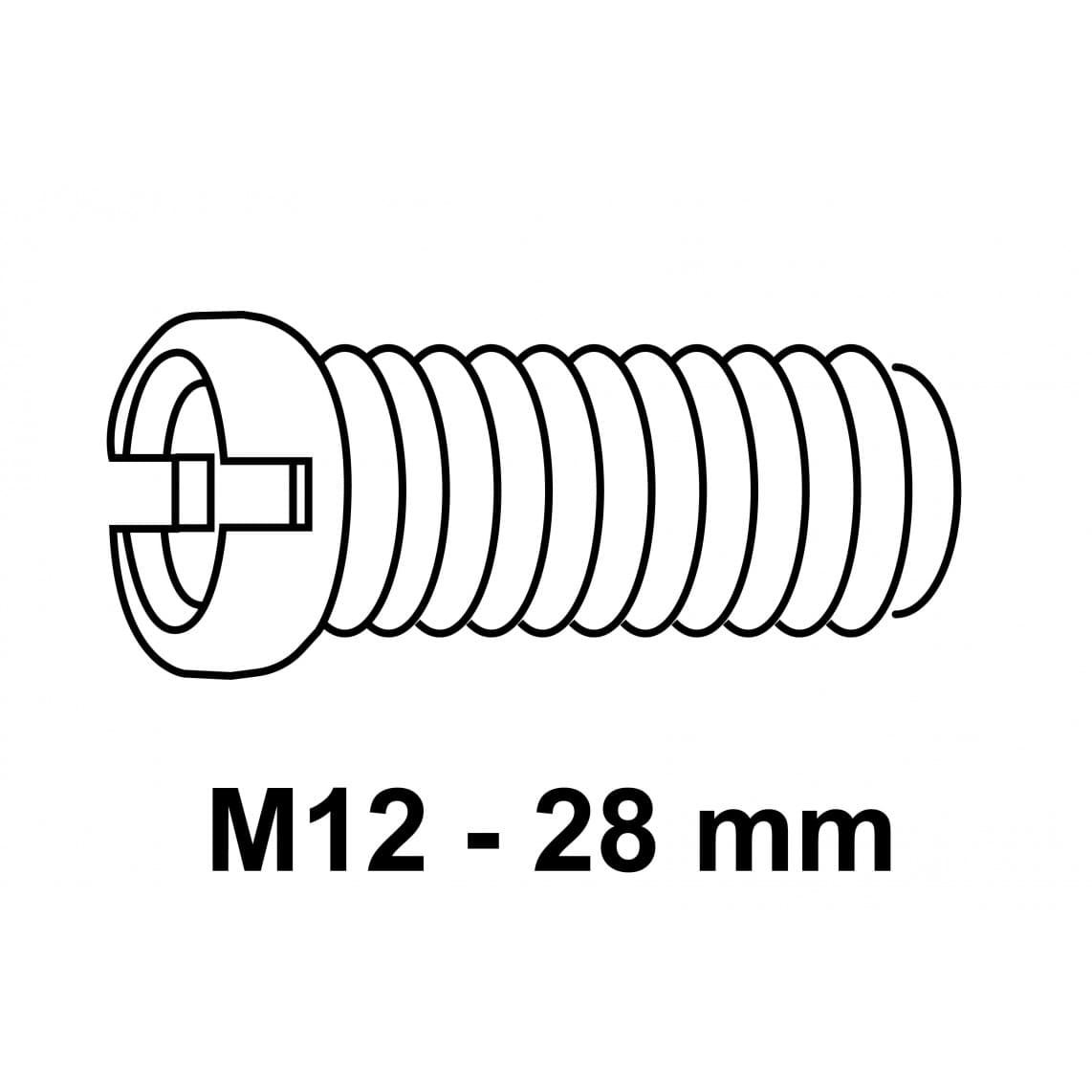 98960020 Vis creuse pour excentrique/garniture de vidage, M12 - 28 mm