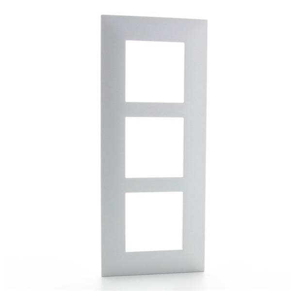 Valena plaque 3 postes vertical entraxe 57mm Alu