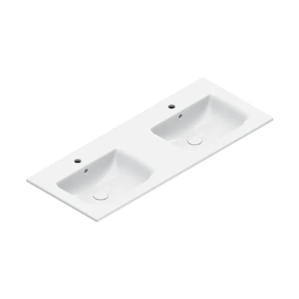 VASQUE A SOUS ENCASTRE ITALY CATALANO CATAGLAZE+ 57X42CM SANS PLAGE ROBINET +TROP-PLEIN BLANC