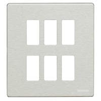 Plaque recouvrement Magic 2 x 3 modules horizontal - Ivoire