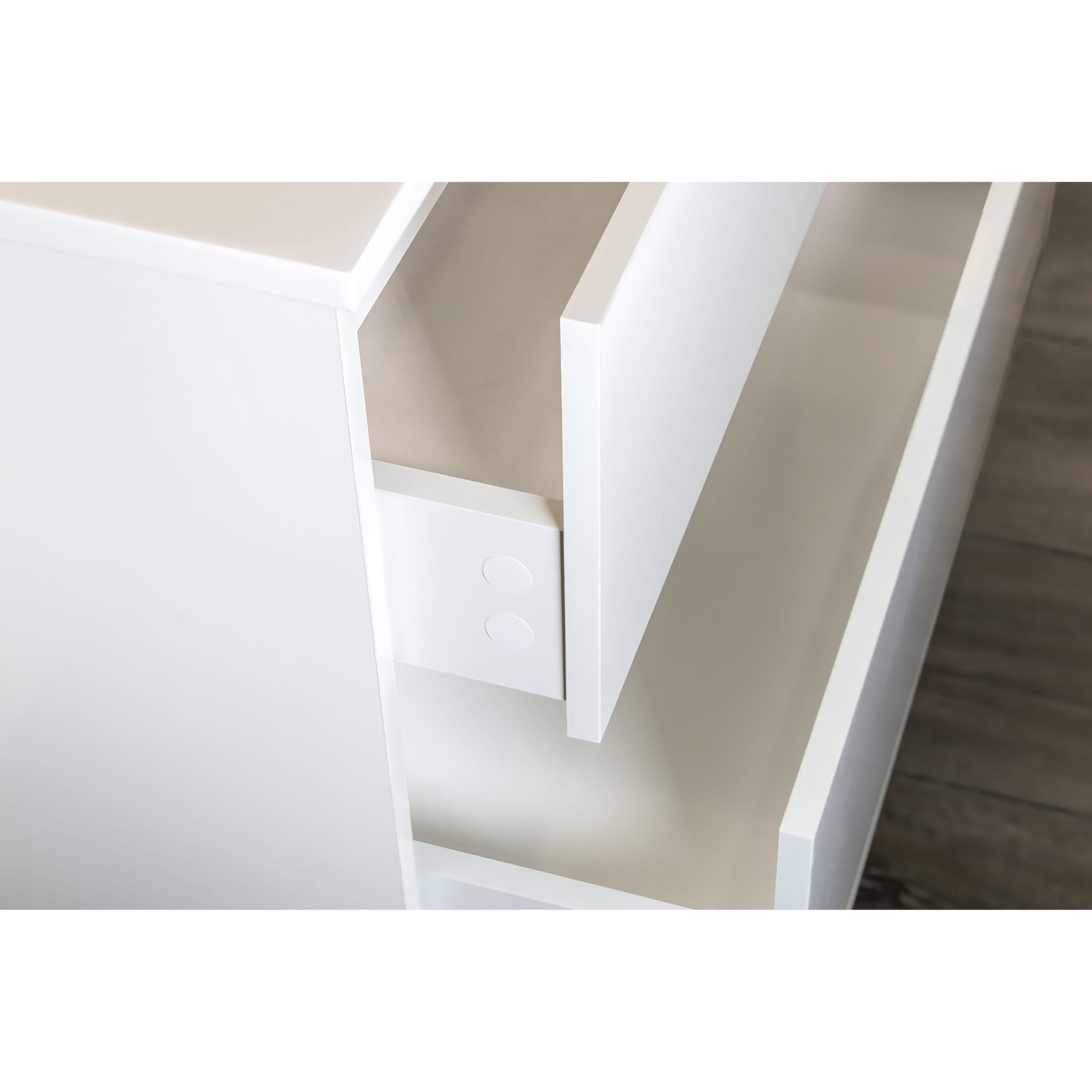 ALONI HAYAT WASTAFELONDERKAST - 2 LADES - SOFTCLOSE - GREEPLOOS - 119,5X50X45 CM - GLANZEND WIT