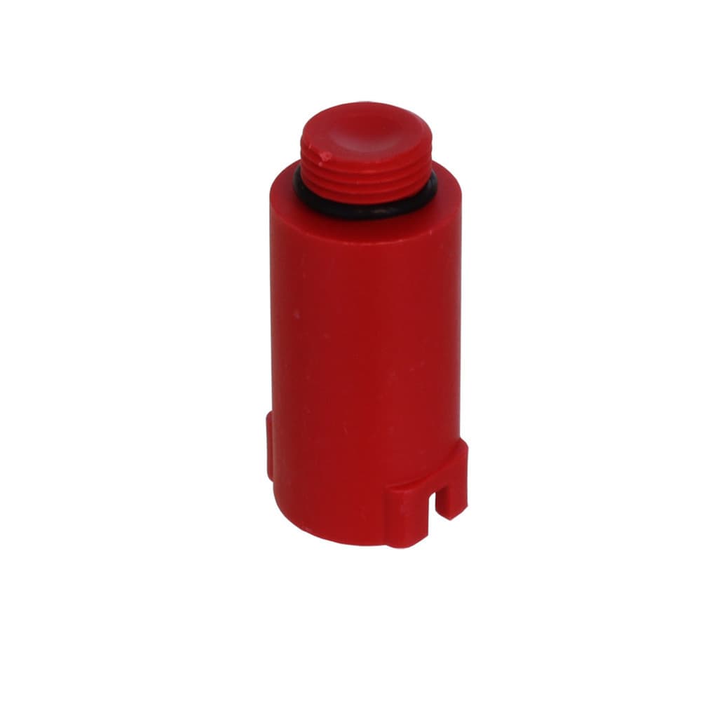 Bouchon de montage en plastique rouge 1/2"