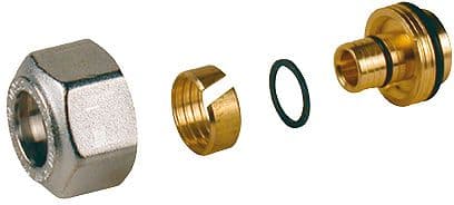 ADAPTATEUR ALU PEX/VPE GIACOMINI 16AA-16X2MM