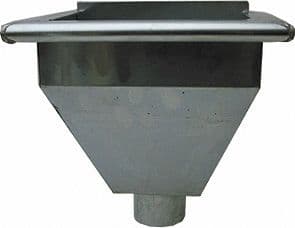 CUVETTE AVEC OURLET ZINC MOIGNON RONDE 80MM