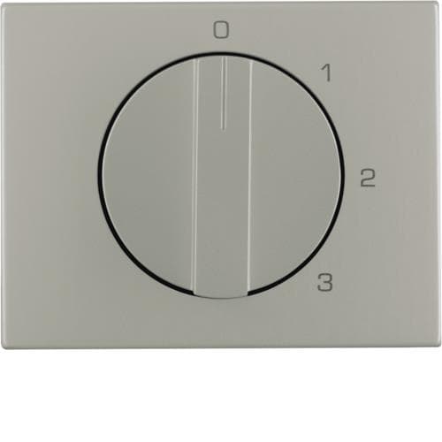 Enjoliveur avec bouton rotatif pour interrupteur 3 paliers avec position 0 K.5 Inox