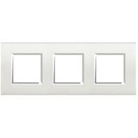 LivingLight - plaque rectangulaire 3 x 2 modules 71mm Blanc