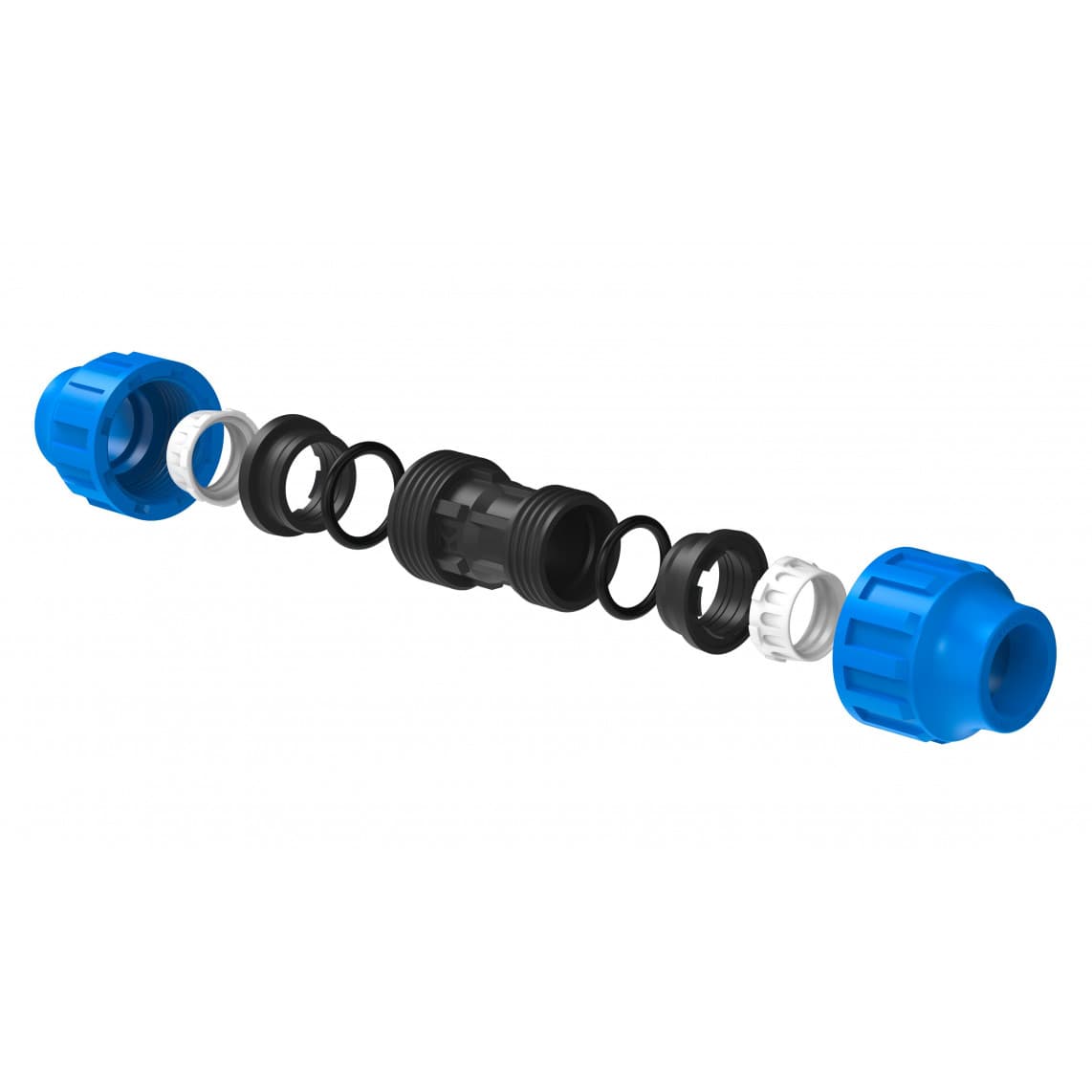 984848217 PP raccord réducteur, 32 mm x 25 mm, raccord à serrer pour PEHD/socarex