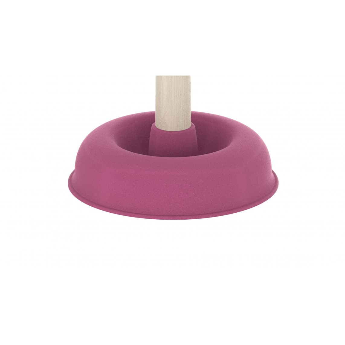 BZ002 Nettoyant pour évier avec Poignée en bois, Ø 140 mm, Rose