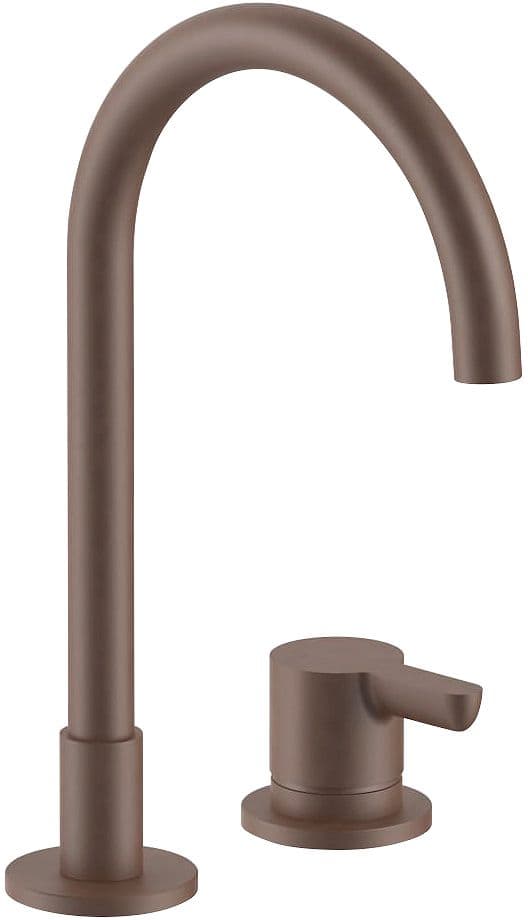 2 TROUS MITIGEUR LAVABO ICONA CLASSIC FANTINI SANS VIDAGE SAILLE 160MM MAT COPPER PVD