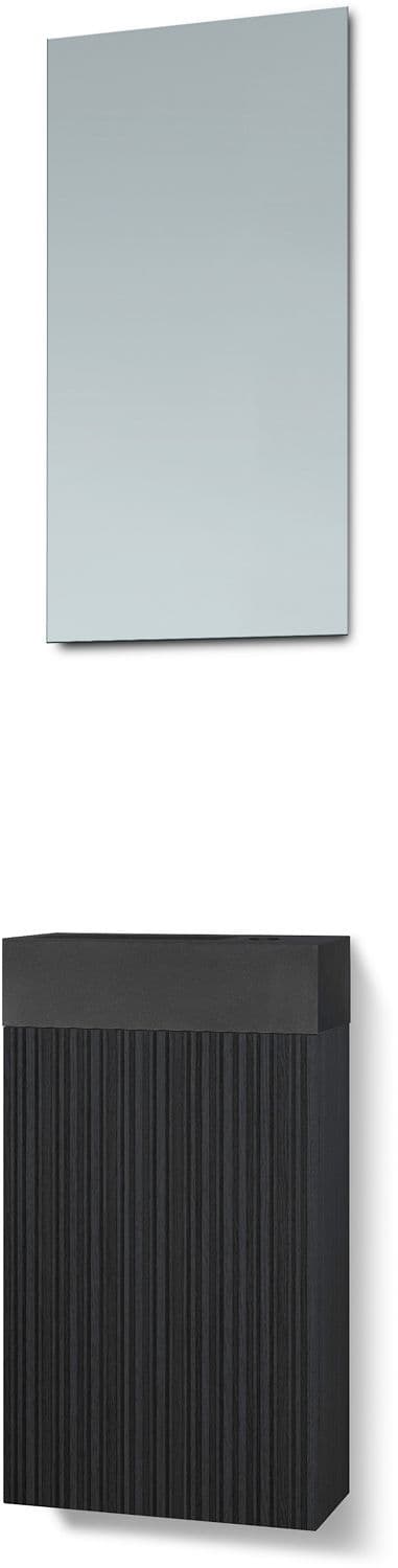 LAVE-MAINS FOREST LAVA/ 1 PORT/MIROIR CHENE NOIR