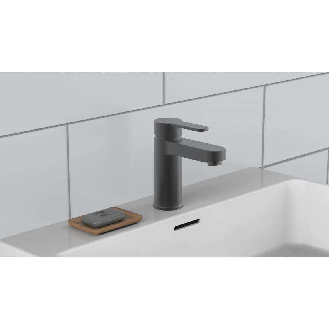34212 ELEPHANT Mitigeur lavabo, graphite mat