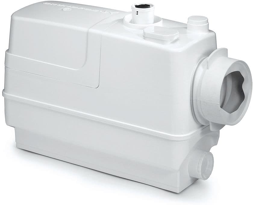 BROYEUR SOLOLIFT2 CWC3 GRUND.RACC.LATERAL P.WC SUSPENDU+3 RACC.(URINOIR/LAVABO/BIDET/DOUCHE)LATERAUX