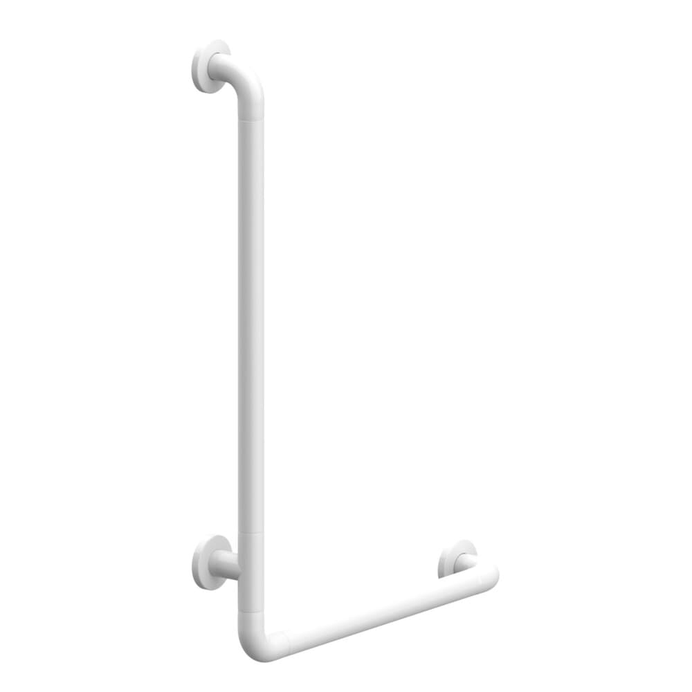 Normbau Nylon Care poignée de maintien 500 x 750 mm 90° D34 mm blanc