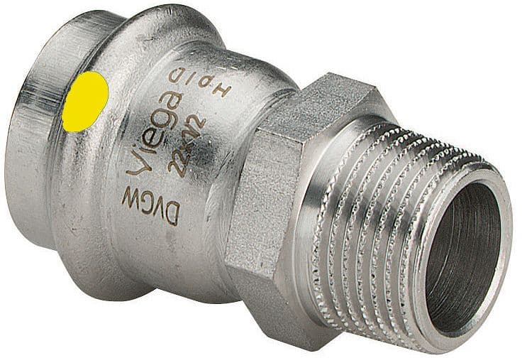 RACC. 1/2"M-22MM SANPR. INOX GAZ VIEGA