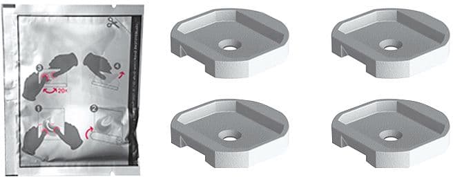 SET DE FIXATION (4 PIECES) HOLD O(N) SANS FORER