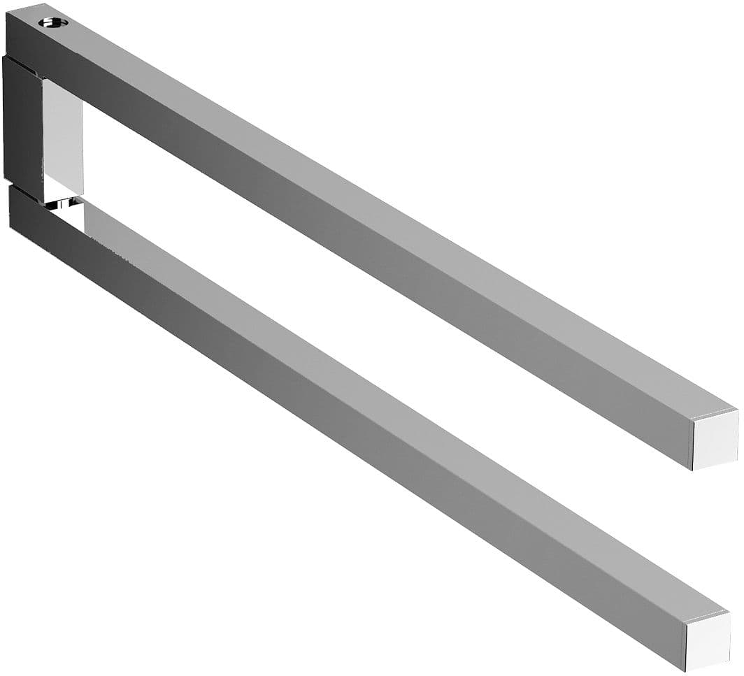 SECHE-SERVIETTE DOUBLE MOBILE QUADRIA CLOU 35CM CHROME