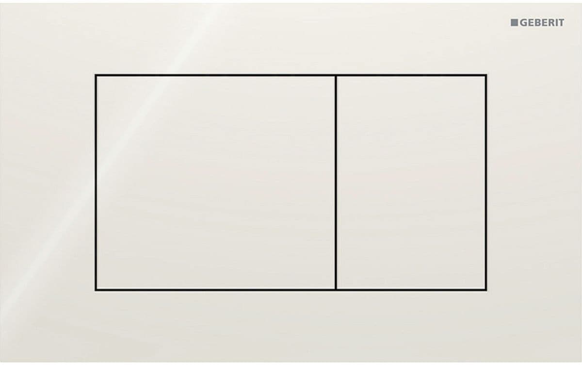 PLAQUE DE COMMANDE 2 TOUCHES SIGMA40 CARRE GEBERIT GRIS SABLE