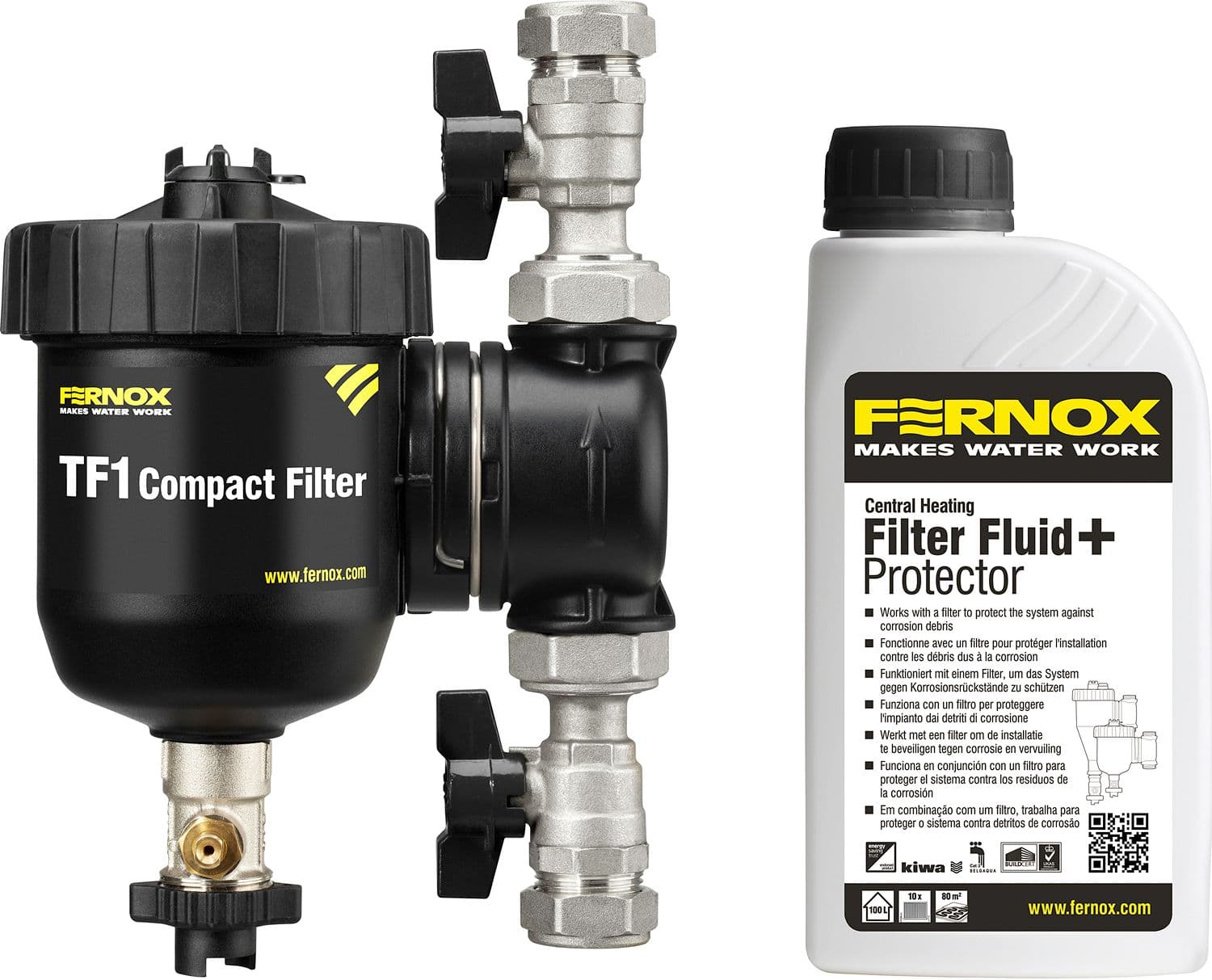 FILTRE A IMPURETES TF1 COMPACT FERNOX+PROT+LIQUIDE 3/4"