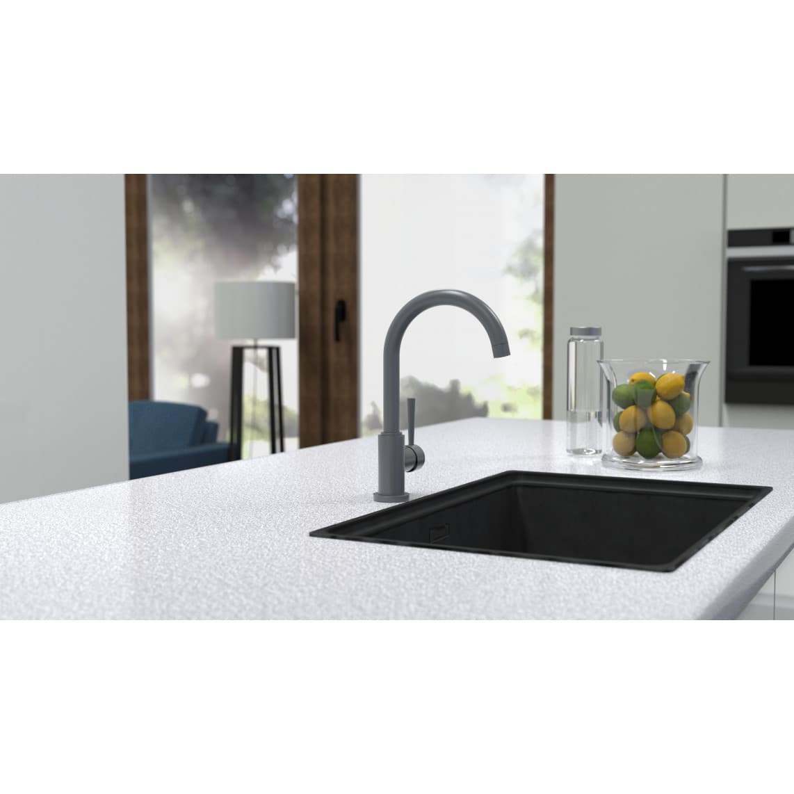 79164 CORNWALL Sink mixer, anthracite matt
