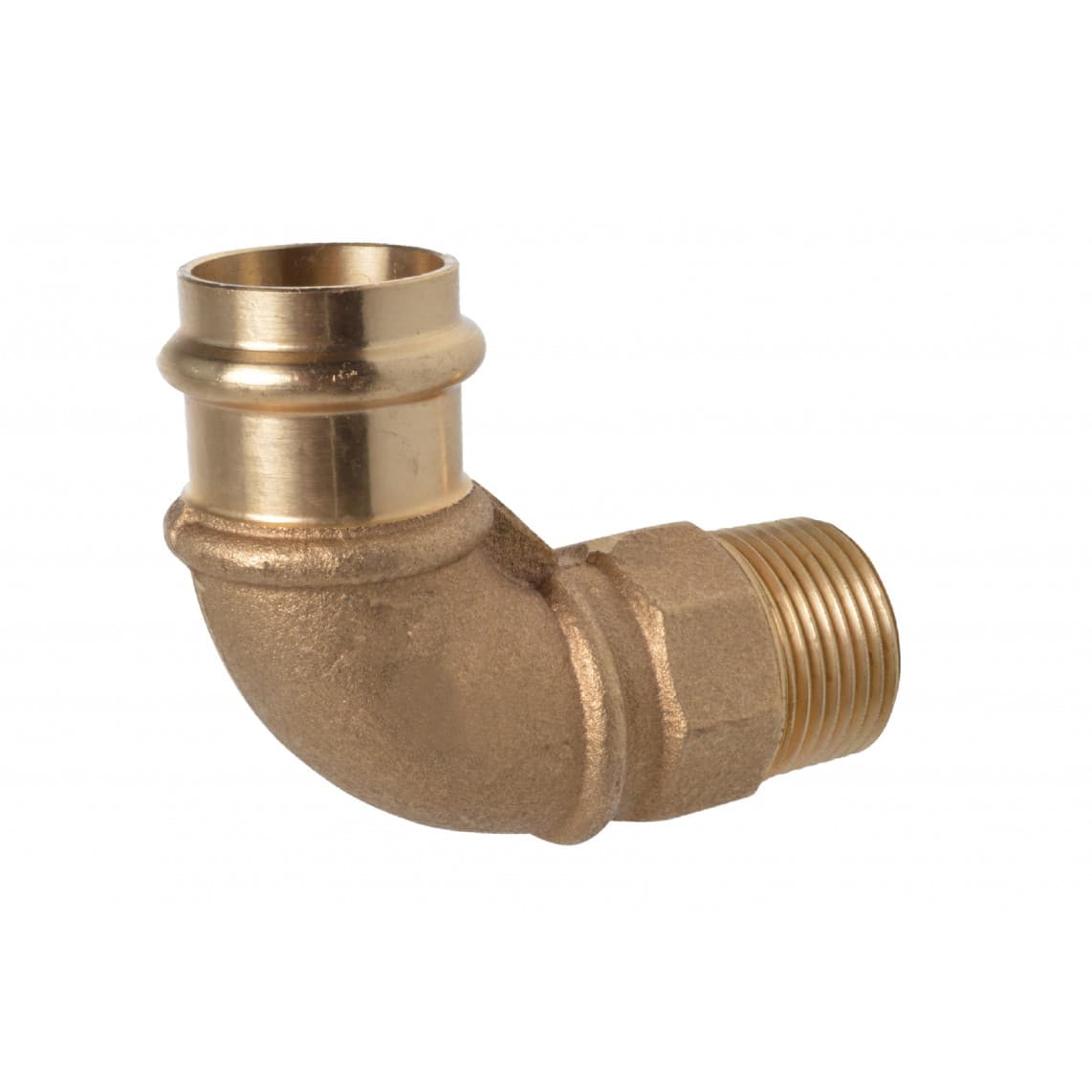 988622254 BR coude 90°, vierge, 15 mm x 1/2" M, 1 manchon, (P4092g)