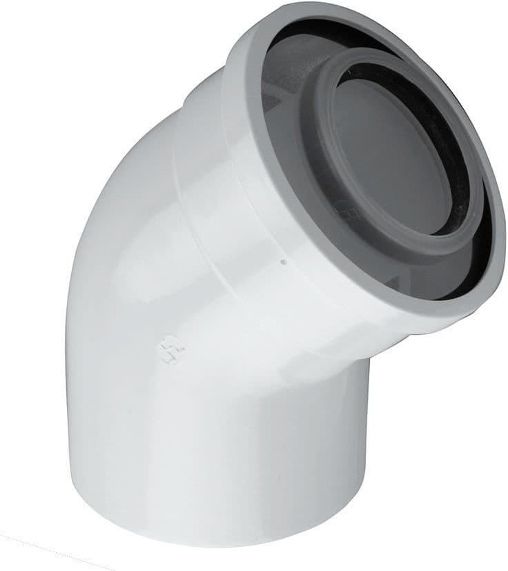 COUDE CONCENTRIQUE 45° 60/100 BOSCH