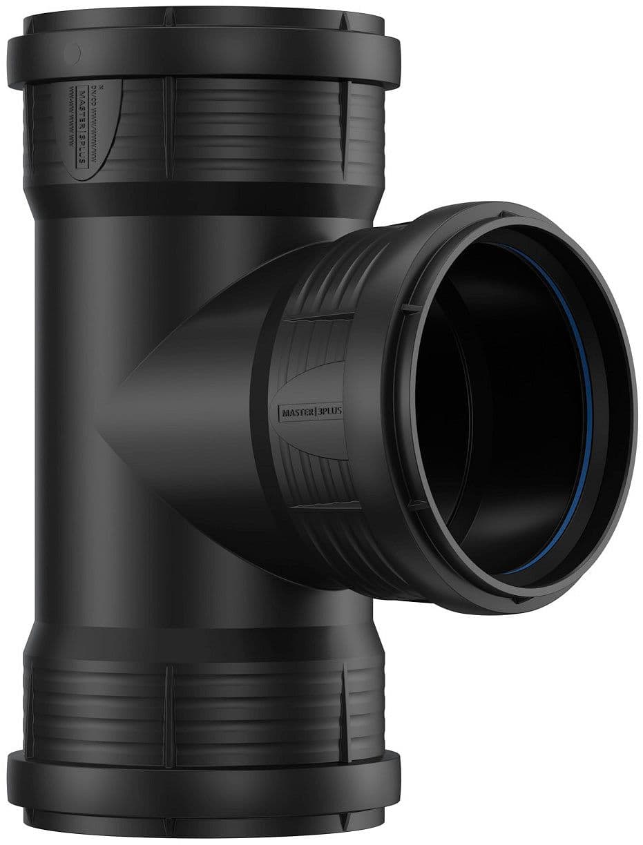 T PP 90°.FFF 125-125MM NOIR