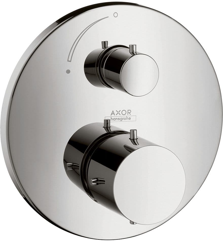 SET DE FINITION THERMOSTAT + ROBINET D'ARRET STARCK HANSGROHE CHROME