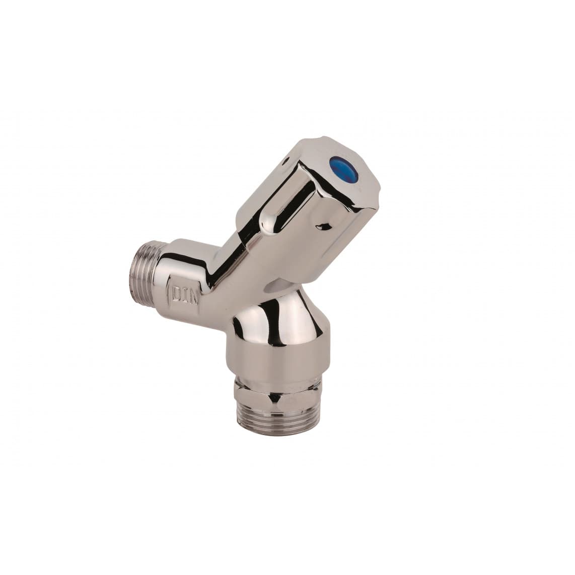 986301113 GA-Vanne murale en bref, 1/2" M x 3/4" M, avec clapet anti-retour/Aérateur de tuyau