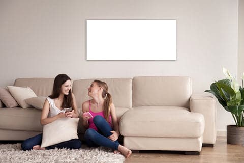 PANNEAU IR ECAROS METAL 1500X750X10MM FRAMELESS RAL9003 1250W SA.CONTROLE excl.frais de transport