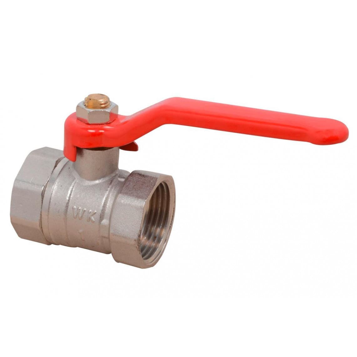 988598355 Robinet à sphère Laiton pressé, nickelé, 1" F